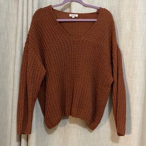 M/L burnt orange women’s sweaters